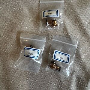 Rose Gold Ear Gauges Bundle – 6mm, 8mm, 10mm Plugs – Never used or opened